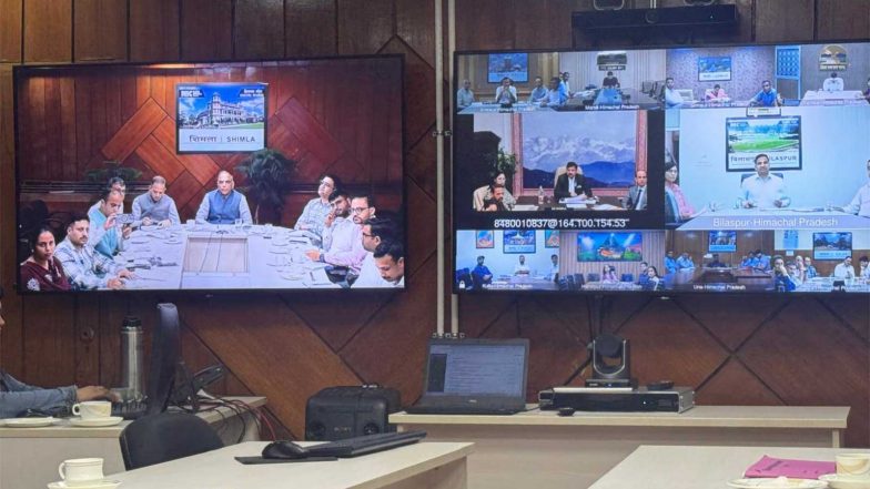 India News | Himachal Chief Secretary Reviews Monsoon Preparedness, Directs All Districts to Stay on High Alert