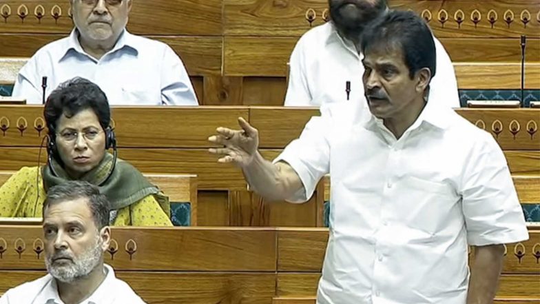 India News | KC Venugopal Moves Adjournment Motion in Lok Sabha over Paper Leaks, Jantar Mantar Police Action