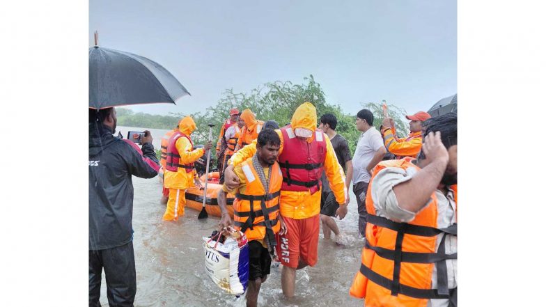 India News | CM Bhupendra Patel Deploys Senior Ministers to South Gujarat After over 1000 Evacuated Due to Heavy Rain