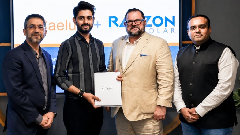 Business News | Rayzon Solar, Caelux Partner for 5 GW Perovskite Solar Module Rollout
