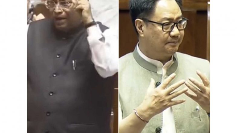 India News |  Intense Faceoff in RS over NEET: Kiren Rijiju Slams Oppn for 'Stalling' Discussion; Kharge Terms PM's Remarks 'Instigative'