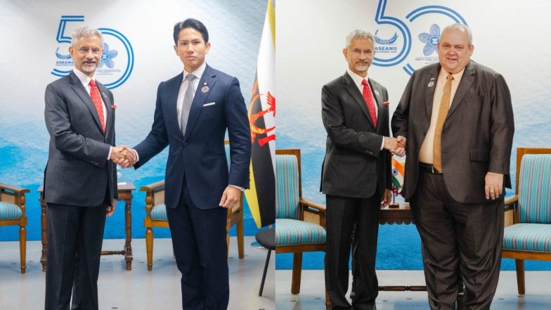 World News | EAM Jaishankar Meets Brunei, Papua New Guinea Counterparts, Discusses Bilateral Cooperation, Indo-Pacific Priorities