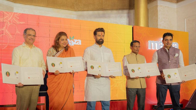 Business News | Maaza® Marks 50 Years with Special Cover; Mango Farmers Felicitated on National Mango Day