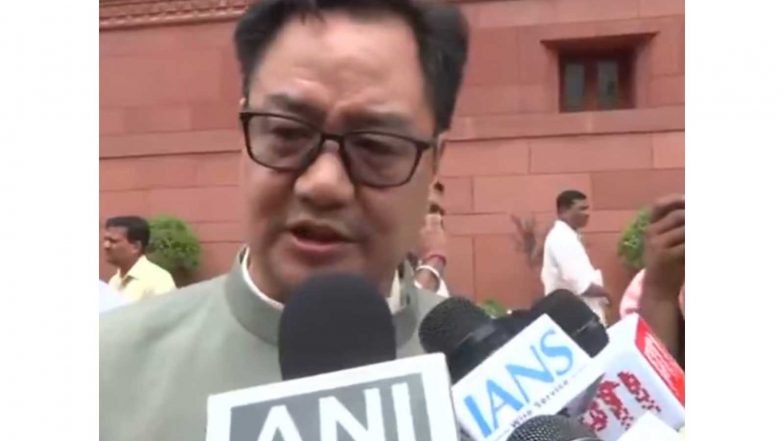 India News | Govt Ready for Debate on NEET, Opposition Should Not Stall Parliament: Rijiju