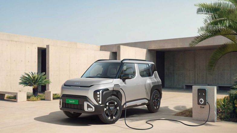 Business News | Automakers Step Up EV Launches as Rising Crude Prices Sharpen Focus on Electric Mobility; Kia Launches Syros EV from Rs 13.49 Lakh