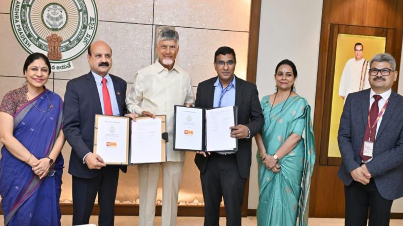 Business News | Andhra Pradesh, Punjab National Bank Sign MoU to Establish India's First Bank-led Quantum Finance Hub in Amaravati