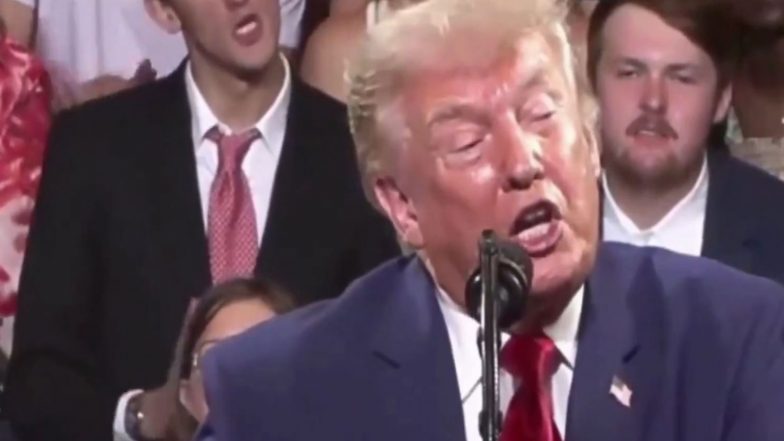 World News | Young Man's Uncanny Imitation of Trump's Mannerisms During Georgia Speech Sparks Online Frenzy