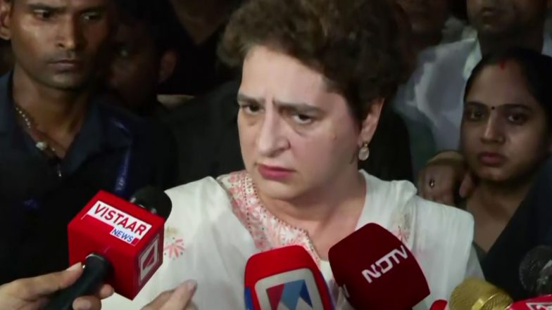 India News | 'Democracy Being Destroyed': INDIA Bloc Leaders Along with Priyanka, Rahul Gandhi Pay Homage to Mahatma Gandhi Amid Student Protests