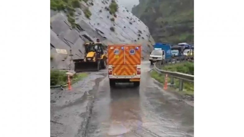 India News | Himachal Pradesh: Night Traffic on NH-154A Near Durgethi Suspended Due to Landslide Risk in Chamba