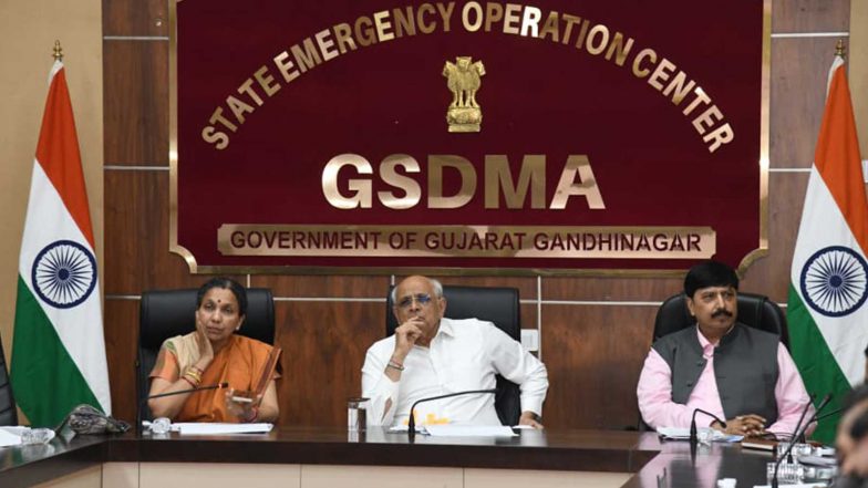 India News | CM Bhupendra Patel Chairs High-level Review Meeting to Assess Prevailing Rain Situation in Gujarat
