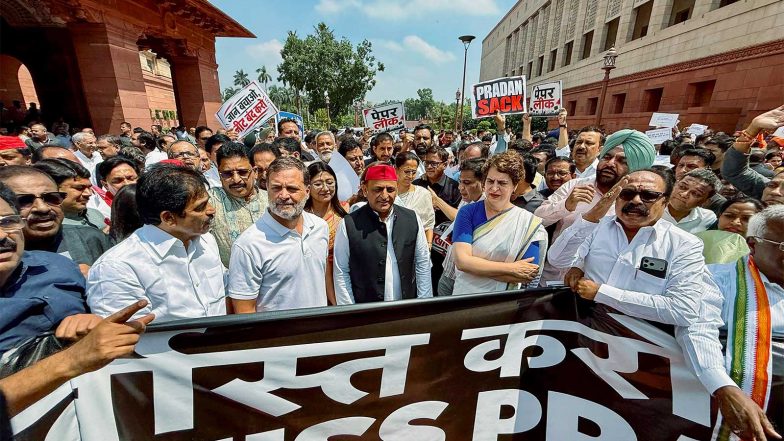 India News | Opposition MPs to Stage Protest at Parliament at 10.30 AM Today over Student Issues