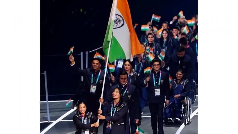 Sports News | CWG 2026: Olympic Medalist Mirabai Chanu Thanks IOA, IWLF for Opportunity to Lead Country's Contingent in Opening Ceremony