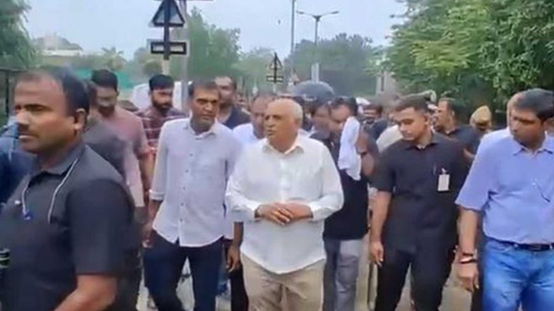 India News | Gujarat: CM Bhupendra Patel Inspects Waterlogged Bopal, Orders Immediate Relief Operations