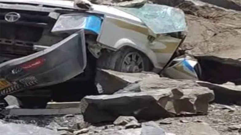 India News | 13 Killed After Landslide Rocks Hits Car in Lahaul-Spiti, CM Expresses Grief