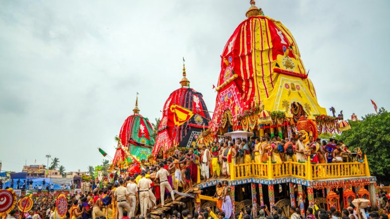 India News | Odisha: Elaborate Health Arrangements, Ambulance Corridors in Place as Bahuda Rath Yatra Draws Massive Crowds in Puri