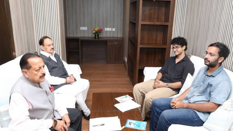 India News | JP Nadda, Jitendra Singh Hold Third Round of Talks with CJP Delegation After Dharmendra Pradhan's Resignation