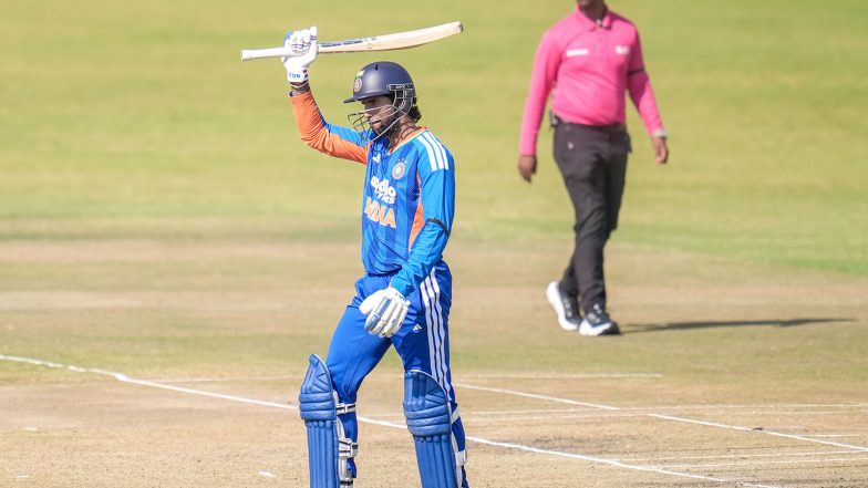 Sports News | 2nd T20I: Ishan Kishan's 81, Tilak's 60* Propel India to 219/5 Against Zimbabwe