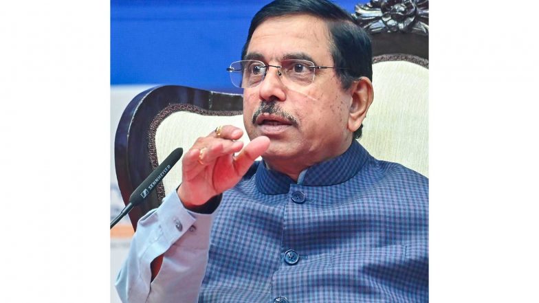 India News | Pralhad Joshi Given Additional Charge of Education Ministry Following Pradhan's Resignation