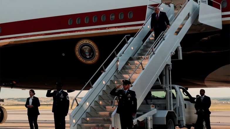 World News | 'Credible Threat' from Iranian Proxies Prompted Trump's Mid-trip Plane Swap: Report