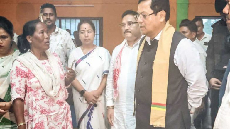 India News | Sarbananda Sonowal Assures Complete Support from Centre for Assam Flood Victims, Reviews Relief Ops in Sivasagar
