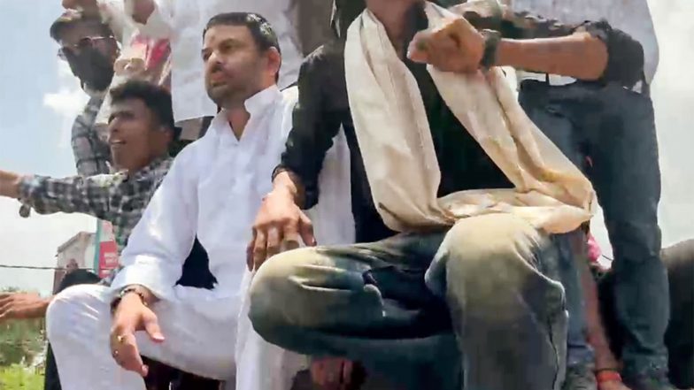 India News | JJD Chief Tej Pratap Yadav Sent to 14 Day Judicial Custody over Gandhi Maidan Protest Case
