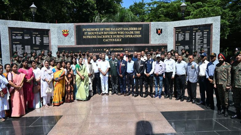 India News | Agartala: Spear Corps, Assam Rifles Pay Tribute to Kargil Bravehearts at Albert Ekka War Memorial