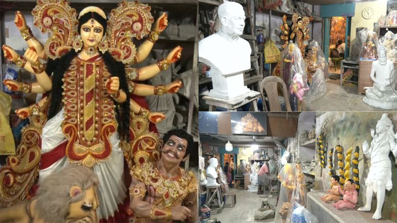 Entertainment News | Less Than 100 Days to Go, Kumartuli Gets Durga Idols Ready for Foreign Markets