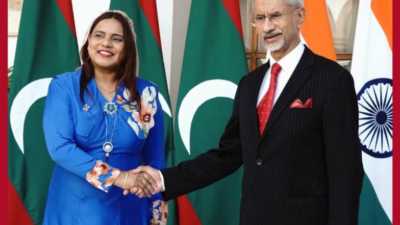 World News | EAM Jaishankar Extends Greetings to Maldives FM Iruthisham Adam on 61st Independence Day
