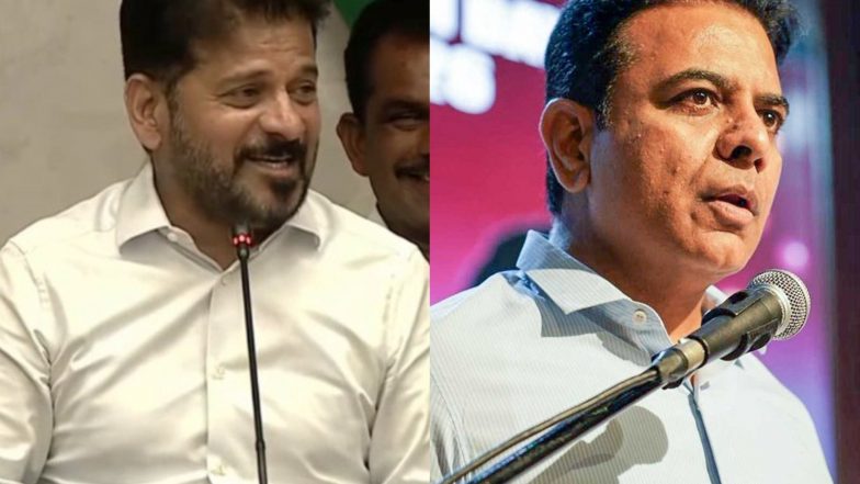 India News | Telangana CM Revanth Reddy, BRS Chief KTR in Delhi on Separate Two-day Visits
