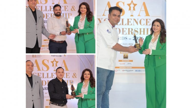 Business News | Asia Excellence & Leadership Awards 2026 Honours Three Indian Chefs for Global Culinary Excellence