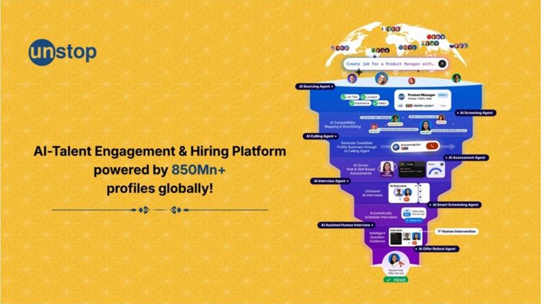 Business News | Unstop Launches Seven AI Agents to Automate End-to-End Enterprise Hiring