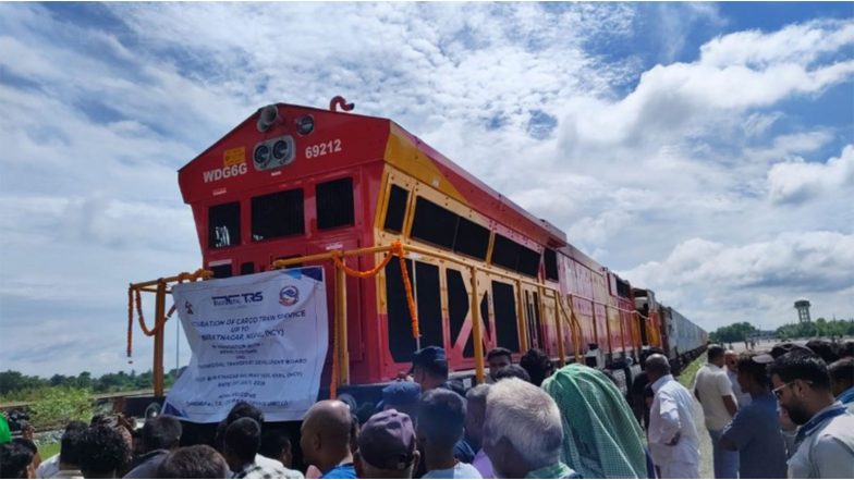 India News | Northeast Frontier Railway Marks Historic First with Direct Container Freight Train to Nepal
