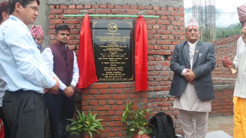 World News | Foundation Stone Laid for HICDP School Project with Indian Assistance in Nepal's Darchula