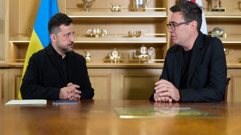World News | UK Grants Ukraine Access to 'Stone Cloak' Jamming Tech as Burnham Hosts Zelenskyy for Talks