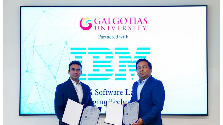 Business News | Global Technology Leader IBM and Galgotias University Join Forces to Nurture Talent in Cutting-Edge Tech Domains of AI and Quantum Computing