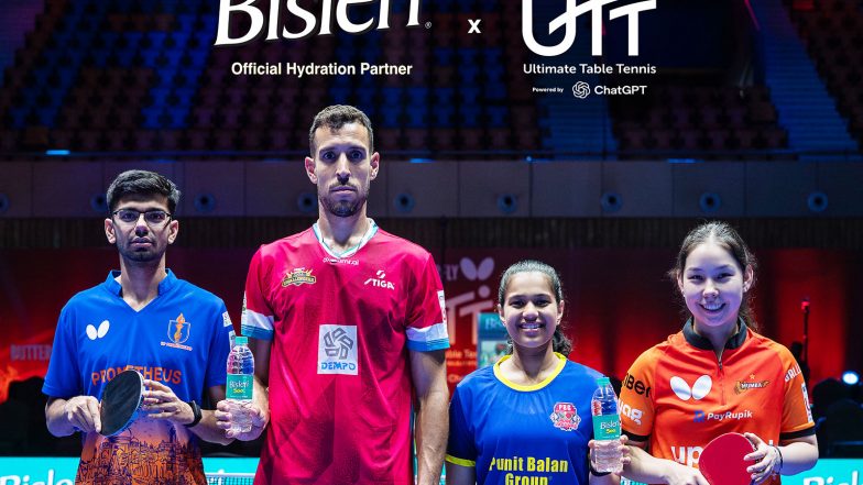 Business News | Bisleri International Partners with Ultimate Table Tennis as Official Hydration Partner for the Second Year