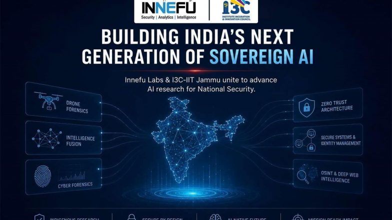 Business News | Innefu Labs Pushes the Frontier of Sovereign AI for National Security with I3C-IIT Jammu Research Alliance