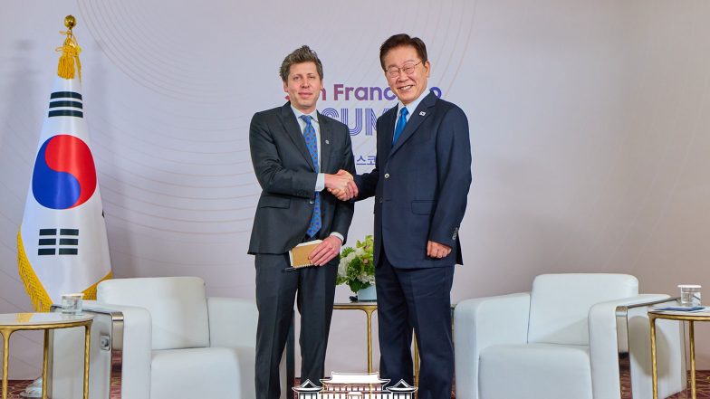 Business News | Sam Altman Eyes South Korea as Testbed for OpenAI's First Hardware Device