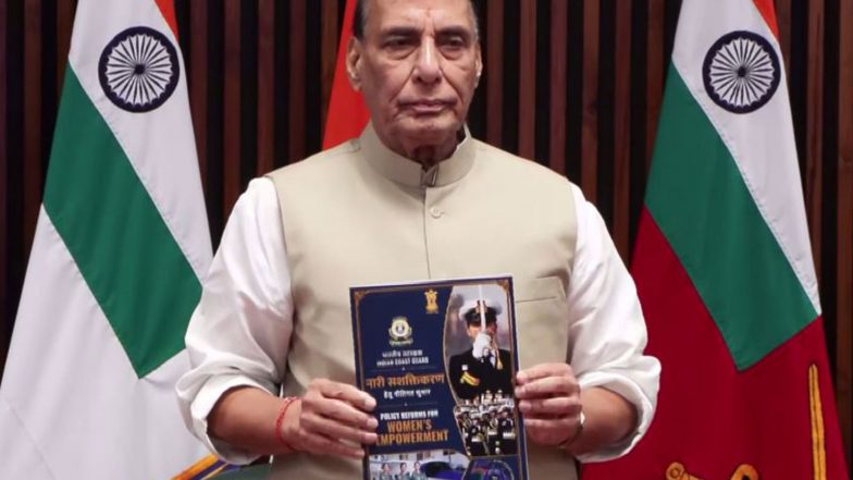 India News | Rajnath Singh Unveils Landmark Policy Reforms for ICG Personnel and Their Families