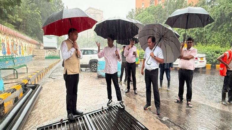 India News | NDMC Resolves Waterlogging Complaints Promptly; Vice Chairperson Conducts Field Inspection Amid Heavy Rainfall