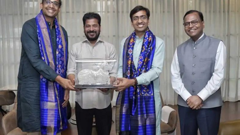 India News | Skyroot Aerospace Founders Call on Telangana CM Revanth Reddy, Discusses State's Growing Aerospace