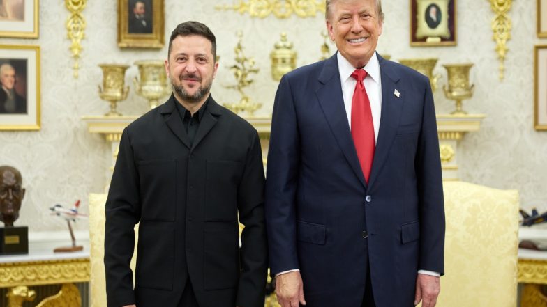 World News | Patriot Interceptor Production Licences, Diplomacy Among Issues Discussed with Trump: Zelenskyy