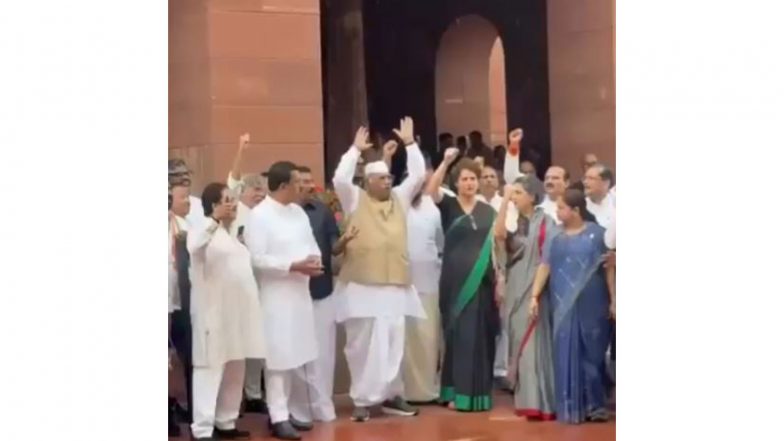 India News | Opposition Leaders to Meet Today at Mallikarjun Kharge's Office to Finalise Strategy for Monsoon Session
