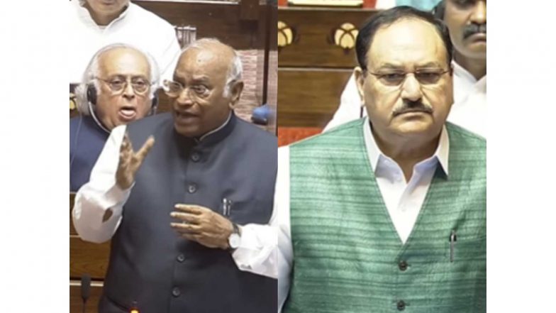India News | High-voltage RS Face-off: Kharge Demands Punishment for 'unauthorised' Police Action; JP Nadda Hits Back, Calls It 'normal Law and Order'