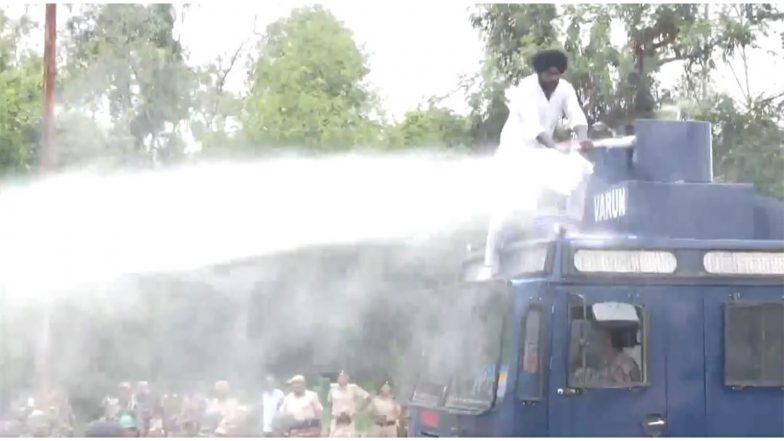 India News | Akali Dal Waris Punjab De Leaders, Workers Protest in Chandigarh, Demanding Release of MP Amritpal Singh