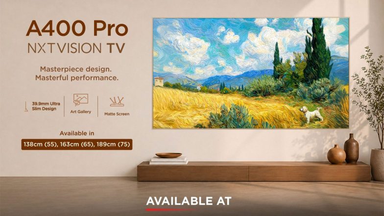 Business News | Elevate Your Living Space with TCL's Art-Inspired A400 Pro NXTVISION TV