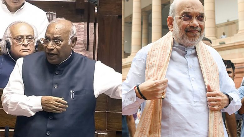 India News | Public Exams Amendment Bill Likely to Be Tabled in Rajya Sabha Today; Mallikarjun Kharge Targets Amit Shah over Police Action on Student Protestors
