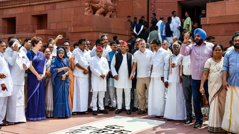 India News | Opposition to Protest at Parliament over Police Action on Student Protesters, Alleged Ram Temple Donation Embezzlement Today