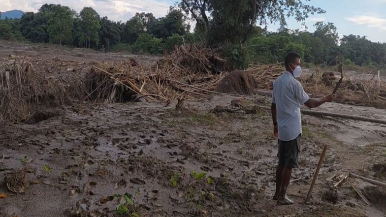 India News | Assam Flood: Over 100 Families Homeless After Devastating Deluge Hits Kamalchapori Village