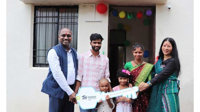 Business News | Habitat for Humanity India Hands Over 43 Climate-Resilient Homes to Tribal Families in Dahanu, Palghar District, Maharashtra